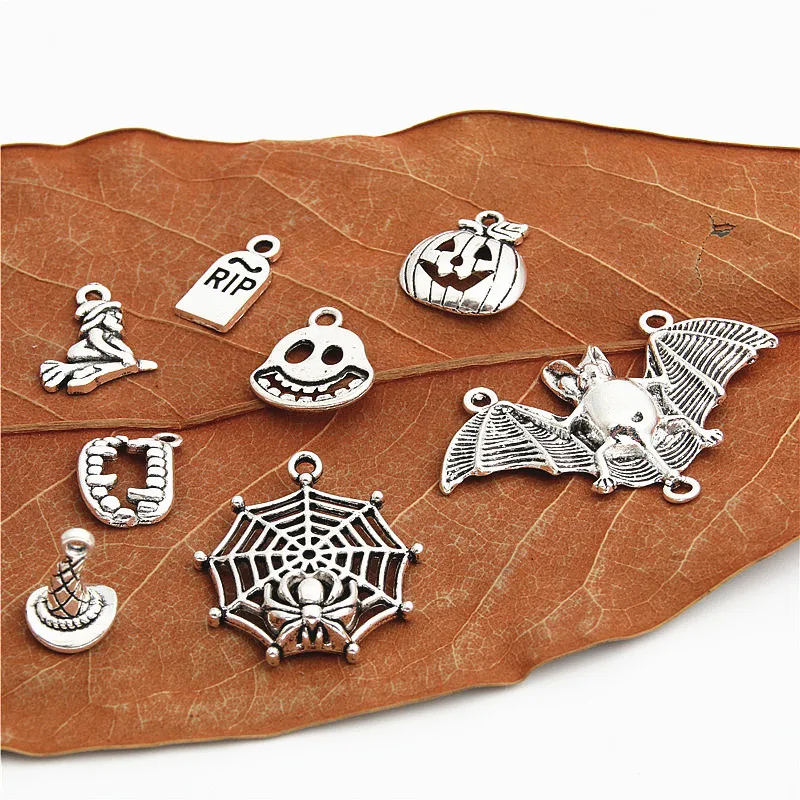 8 шт. подвеска серебряного цвета в виде паутины | Украшения и аксессуары