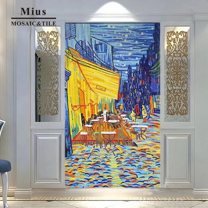 

Landscape glass Mural mosaic wall decoration D5002
