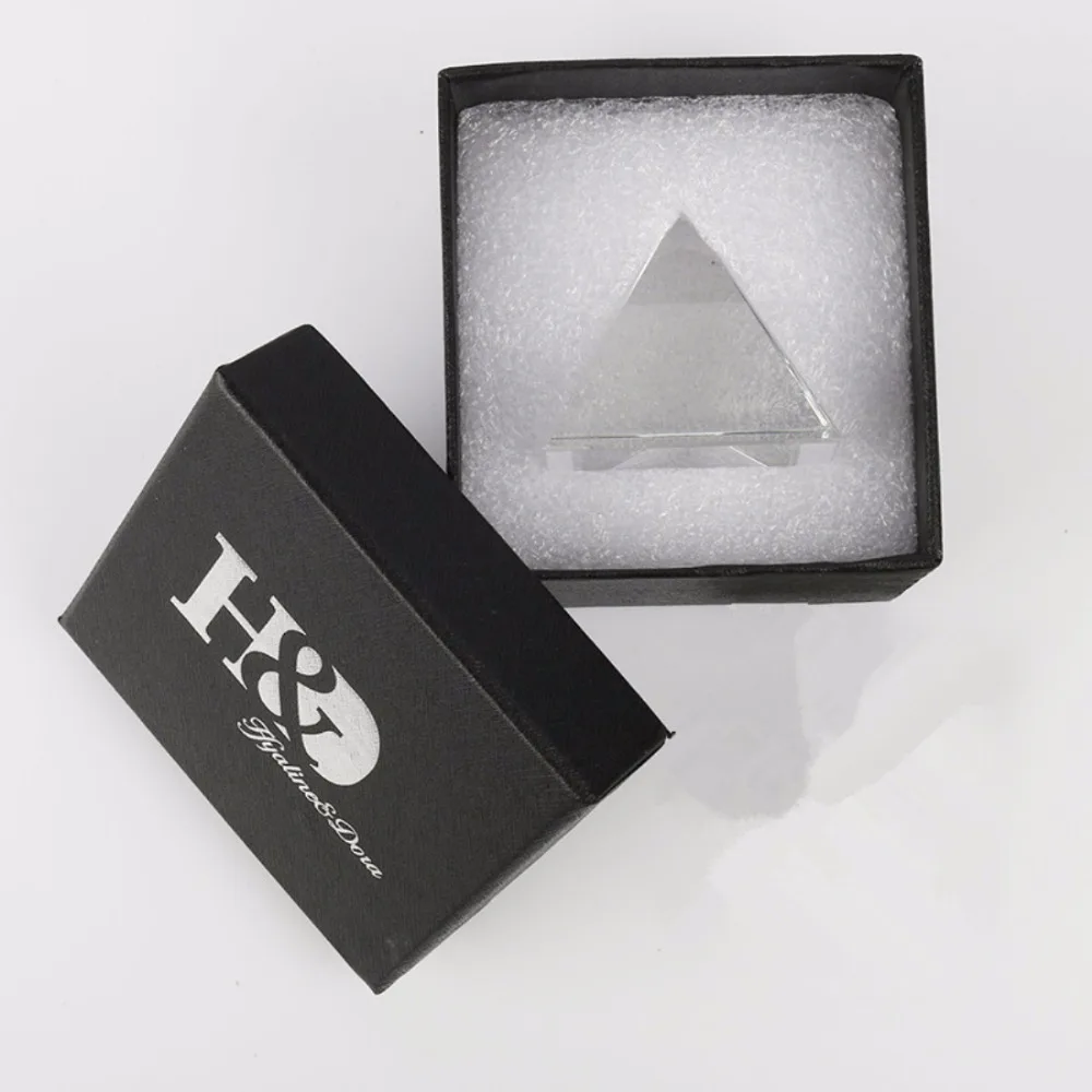 H & D 2''Egypt пирамида из чистого кристалла в подарочной коробке