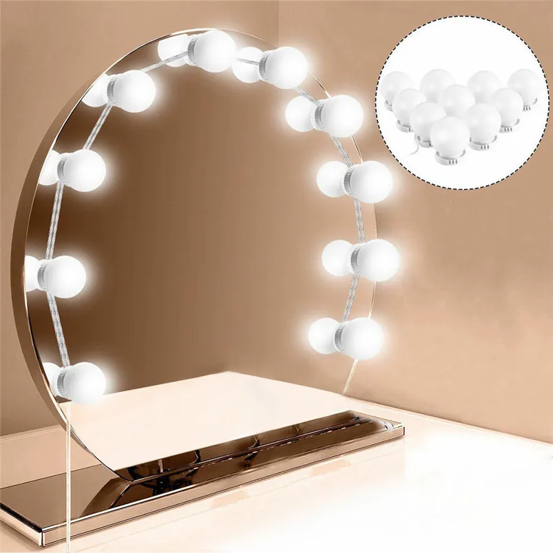 DIY 10LED затемнения косметическое зеркало светильник s Набор для макияжа Голливуда
