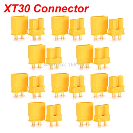 10pairs Amass XT30 10 пар XT30 XT30U XT60 XT60H XT90 EC2 EC3 EC5 T разъем батареи набор мужской женский Позолоченный разъем типа "банан" для RC частей - Цвет: 10pairs Amass XT30