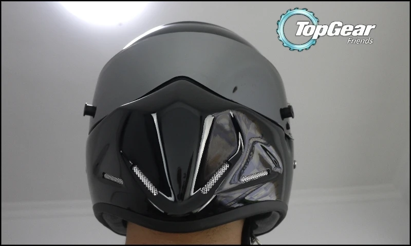 Для Topgear шлем Стига с серебристый козырек/TG Fans Collectable/as SIMPSON Pig/черный