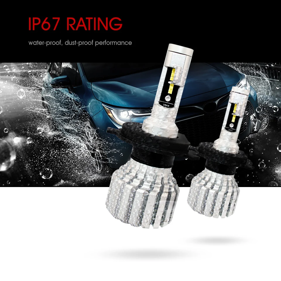 Oslamp светодио дный H4 Здравствуйте Lo луч фар автомобиля луковицы H11 9005 9006 H7 авто