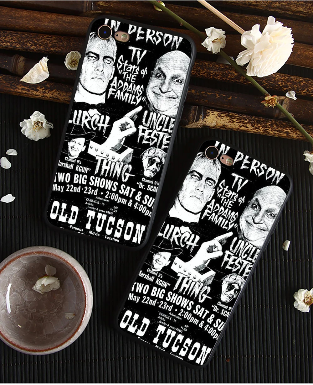 Weday Addams family чехол для телефона Apple iPhone 8 7 6 6S Plus X 5 5S 5C Мягкий Силиконовый Модный чехол - Цвет: 10124