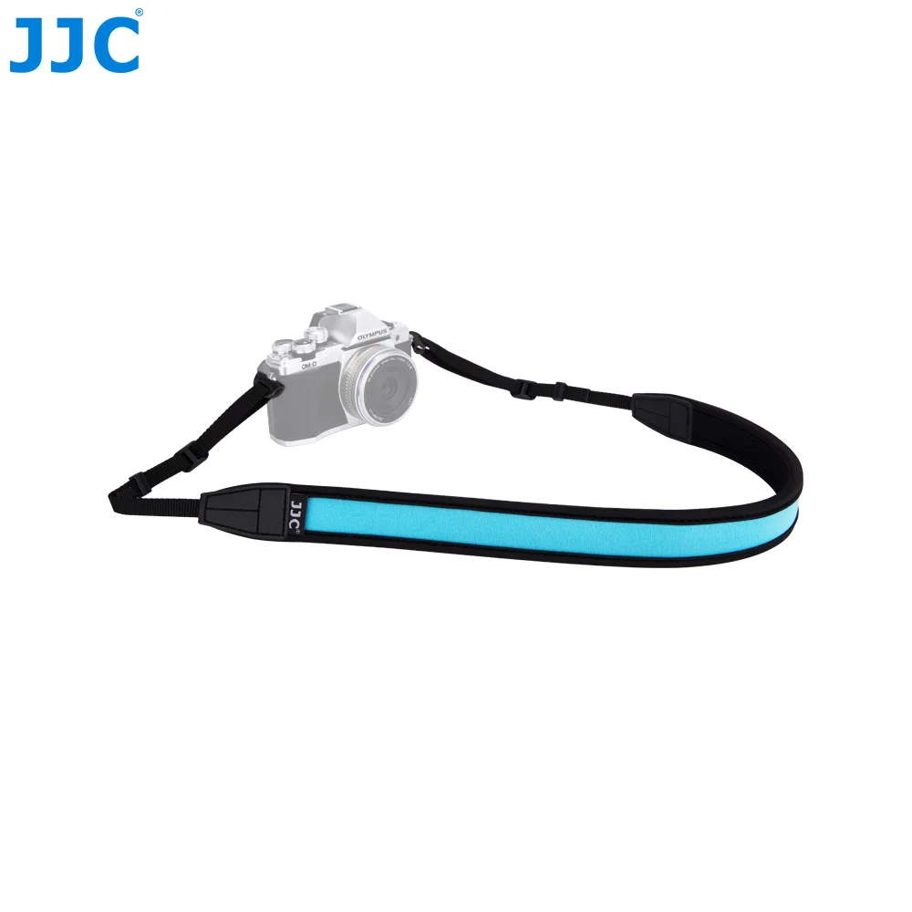 Sky blue JJC беззеркальная камера плечо неопрен 124 см Длина DSLR слинг ремень кольцо ang Lug Протектор Красочные регулируемый шейный ремень для - Цвет: Sky blue
