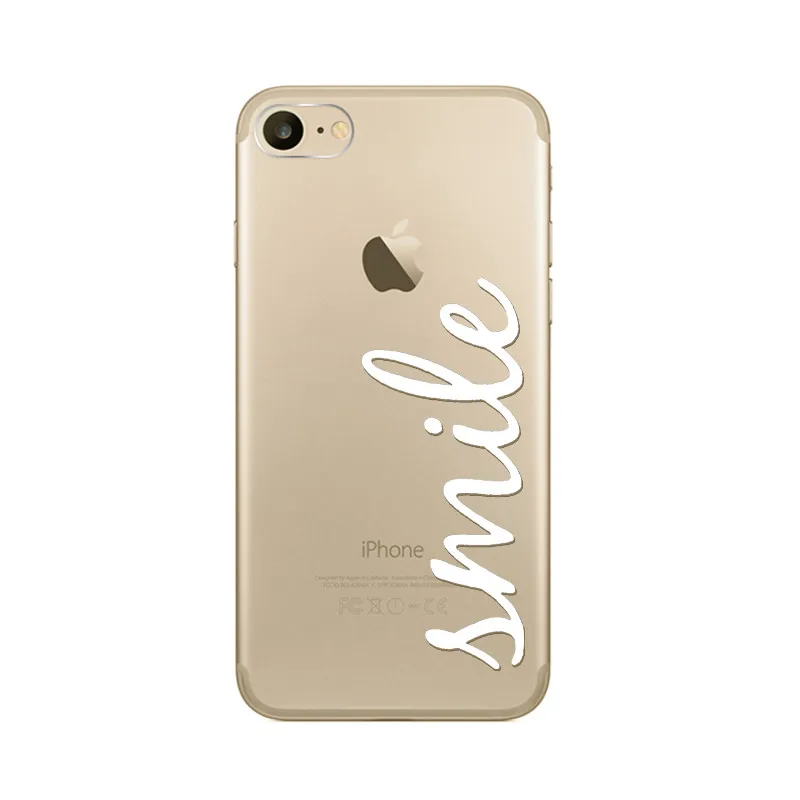 Для iphone 6 Чехол море анч уникальный Clesr Мягкие TPU слова любви дизайн корпуса Coque