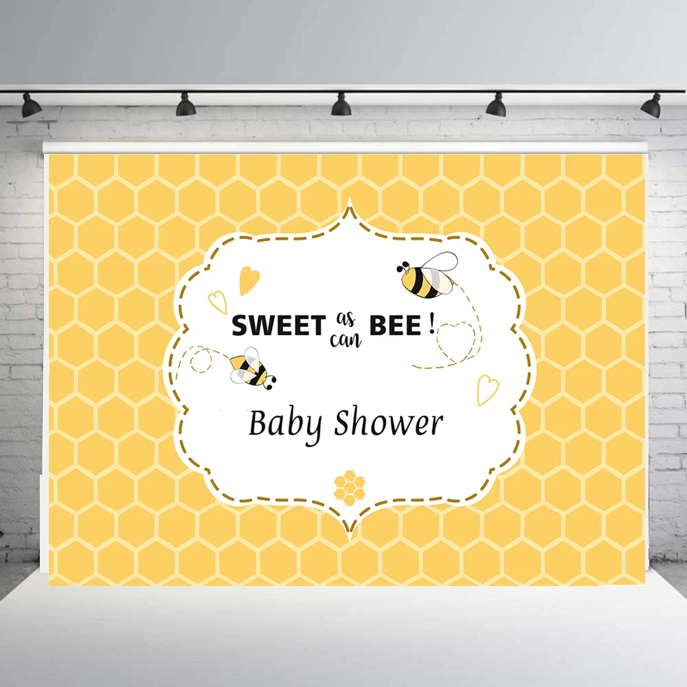 BEIPOTO Sweet As Can Bee Baby Shower фон для фотографии соты крещение фото фотостудии баннер из