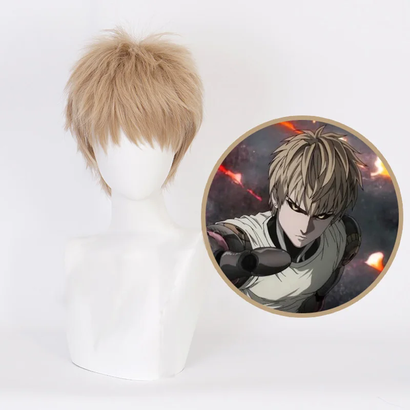 Cosroad One Punch Man Fubuki Косплей парики Черный короткий парик Sonic Genos мужские женские для
