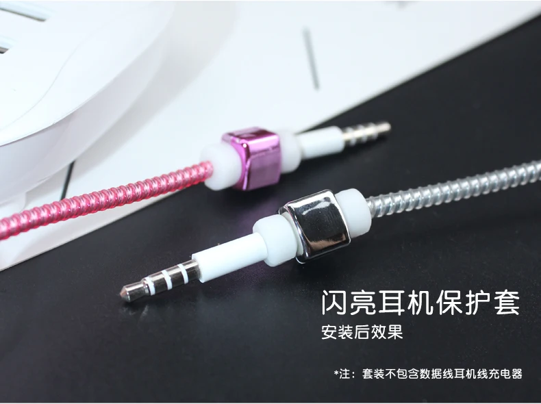 Мультфильм USB Зарядное устройство кабель протектор Diy набор с намотки кабеля зарядные наклейки спиральный usb-шнур с зарядным устройством для iphone 7 5 6 6s 8