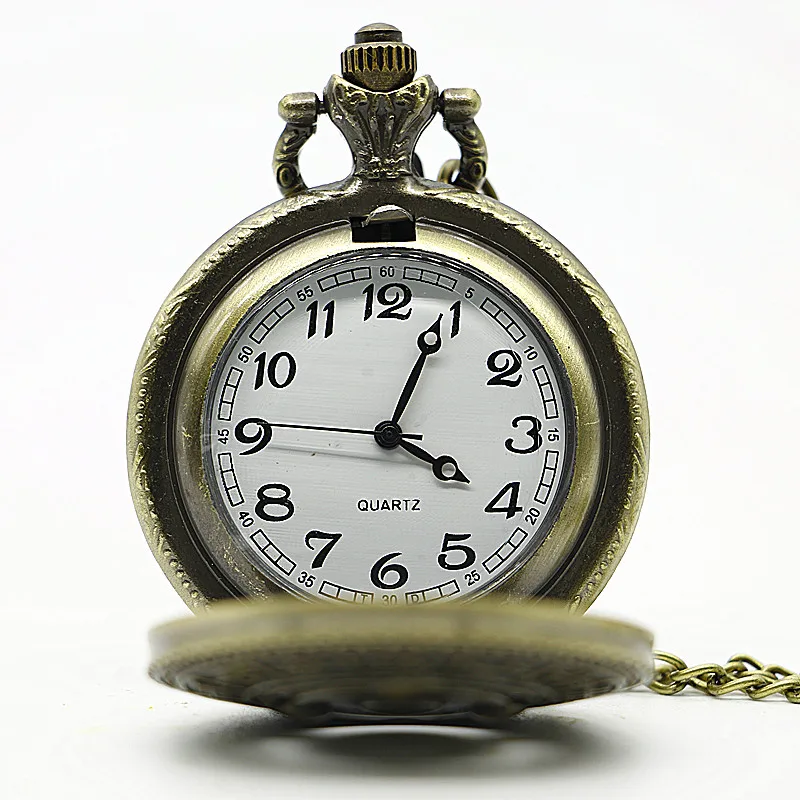 Vintage Anime Sharingan Compass Quartz Pocket Watch With Necklace Pendant Clock Gift PB528 |