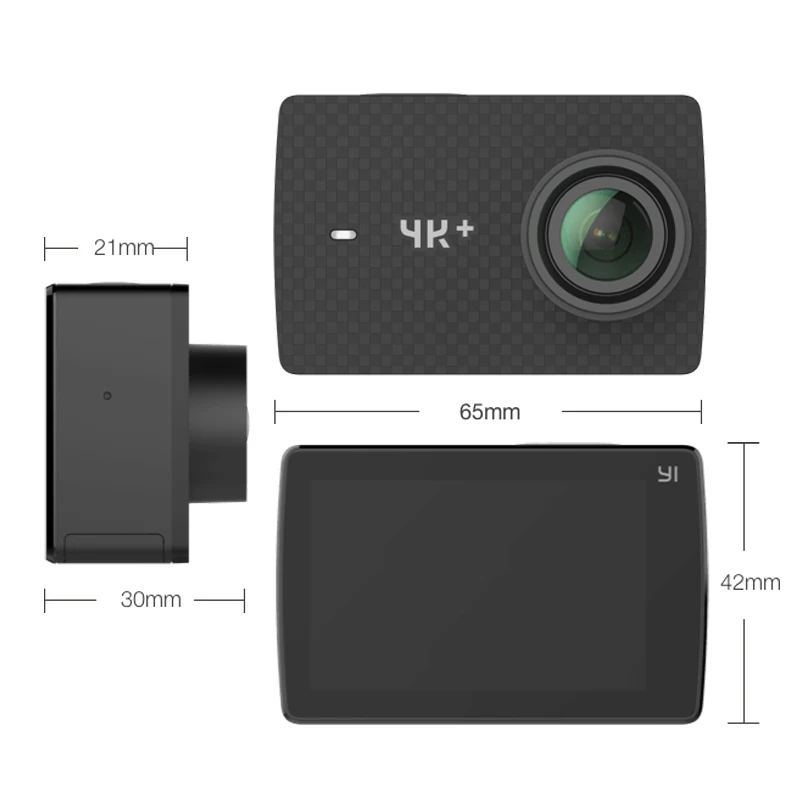 Международного спортивной экшн камеры Xiaomi YI 4 K плюс Камера 12MP 2 19 &quotRAW 155 градусов