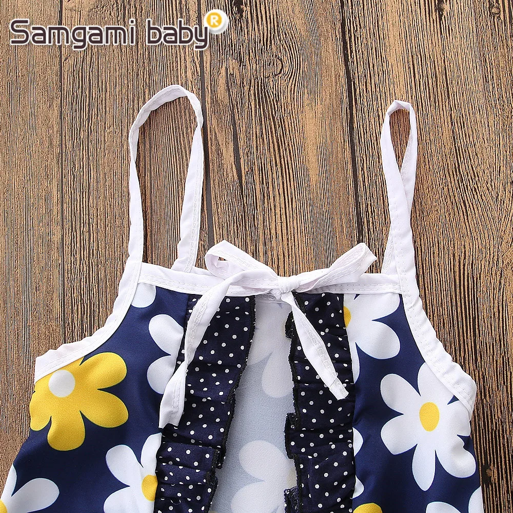SAMGAMI/Летняя Одежда для новорожденных одежда маленьких девочек топ на бретельках