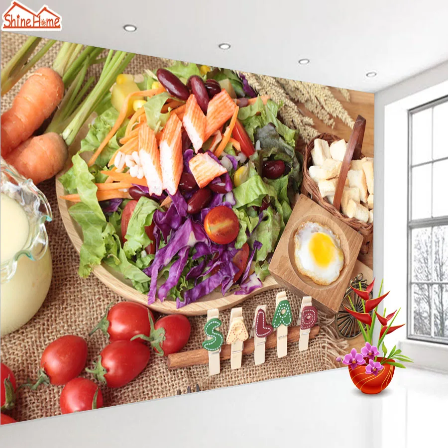 ShineHome индивидуальные обои свежие салатные яйца вкусные настенные фрески