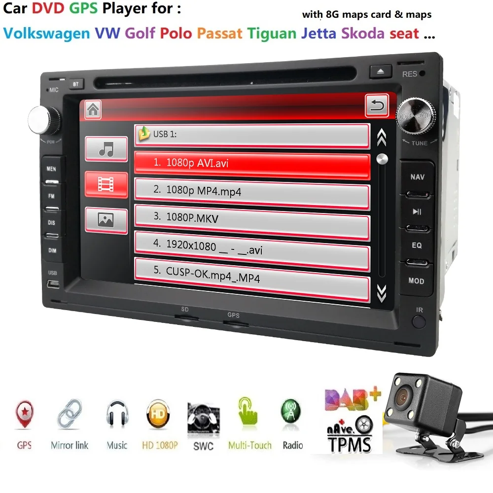 2din автомобильное радио с GPS dvd-плеер автомобиля для VW PASSAT B5 MK5 Гольф MK3 IV MK4 поло