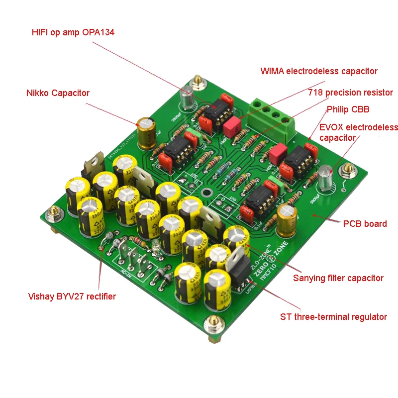 MMCF10 Hifi LP фонограф мм усилитель/OPA604 Op Amps RIAA Phono предусилитель T0806