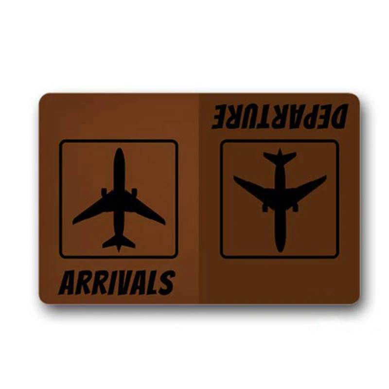 Doormat Entrance Floor Mat Arrivals Departure Funny Door Indoor Outdoor Decorative Welcome | Дом и сад