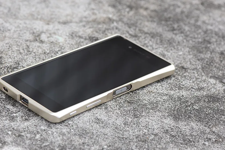 Gold bumper only DEVILCASE для SONY XPERIA Z5 Premium 5,5 дюймов бампер из алюминиевого сплава рамка или протектор экрана HD Закаленное стекло пленка - Цвет: Gold bumper only