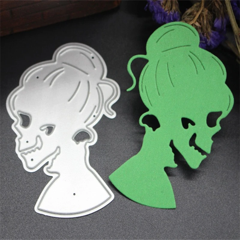 

SCD266 Female Skeleton Metal Cutting Dies For Scrapbooking Stencils DIY Album Cards Decoration Embossing Folder Craft Die Cuts