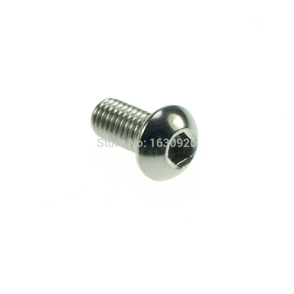 

Free shipping 100 pieces Metric Thread M3*6mm Stainless Steel inside Round Hexagon Bolts Screws