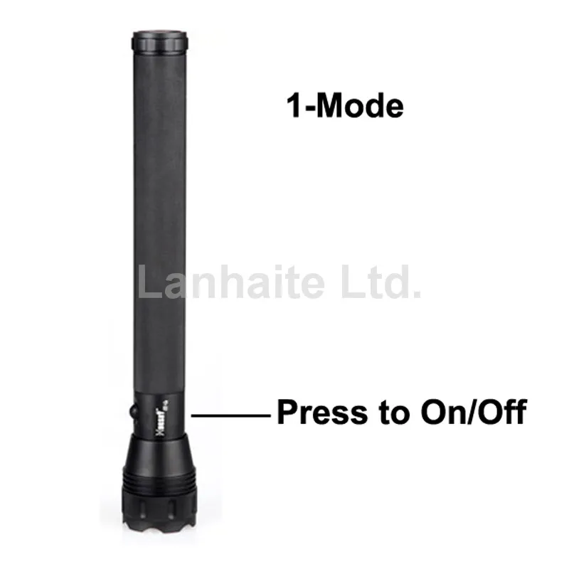 Hugsby E4 Cree XR E Q5 330 люмен 1 Mode светодиодный фонарик черный (4 x D Размер/фонарик)|led flashlight