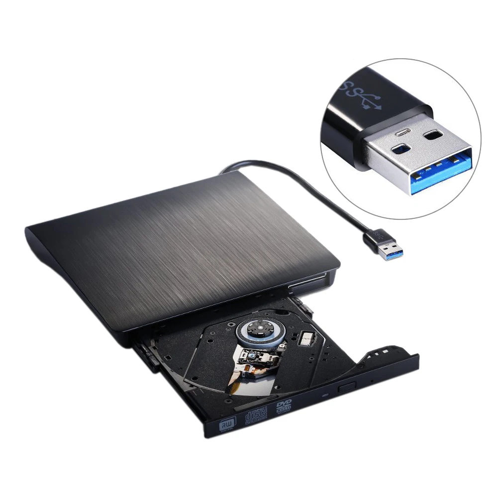 Горелки USB 3 0 DVD CD R/RW внешний тонкий плавной Регистраторы/плеер Портативный
