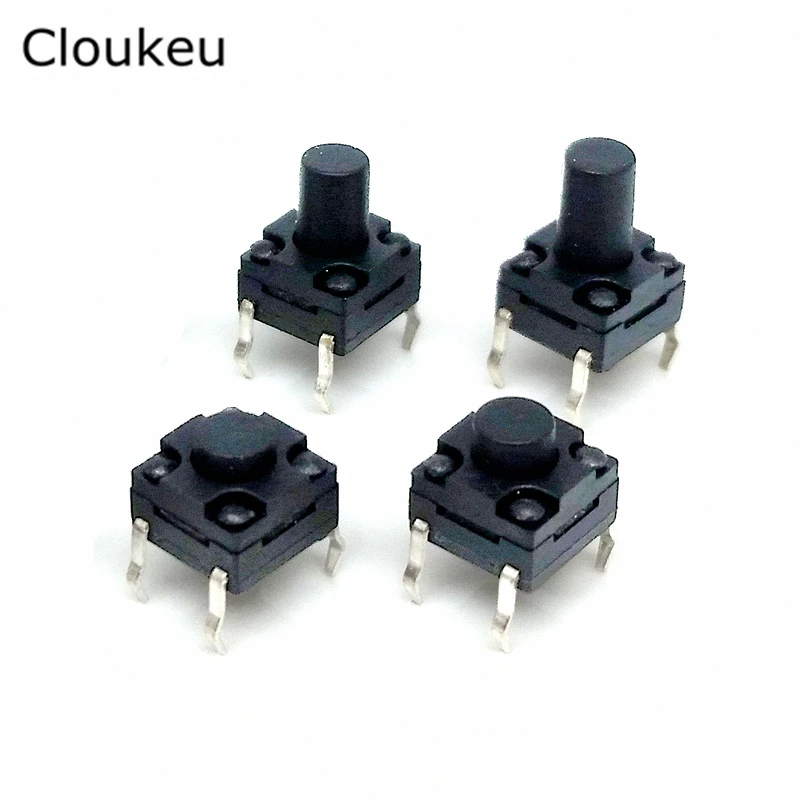 

20Pcs Waterproof 6*6*6.5MM Tact Switch Jog Switch 6x6x6.5 Waterproof Push Button Switch