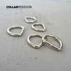 D-образная пряжка 15 мм, лямки сделай сам для ошейника собаки, сумки, рюкзак, аксессуары для домашних животных, металлическая пряжка из цинкового сплава DK15Y