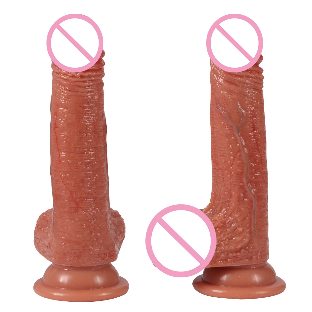 7 дюймов супер реалистичный дилдо для секса игрушки женщин гибкий пенис член с