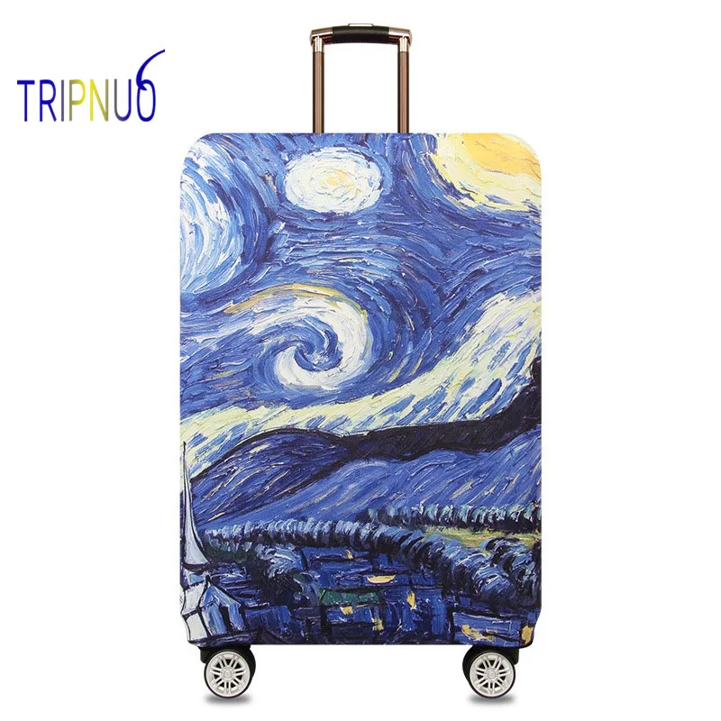 Утолщенный чехол TRIPNUO для багажа с картой мира Эластичный Защитный чемодана