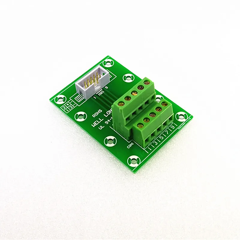 DC3 10P 2x5Pins Header Breakout Board клеммный блок разъем.|Клеммные колодки| |