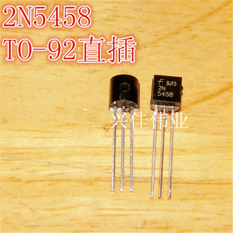 10pcs 100% new and orginal  2N5458 N-Channel General Purpose Amplifier TO-92 in stock