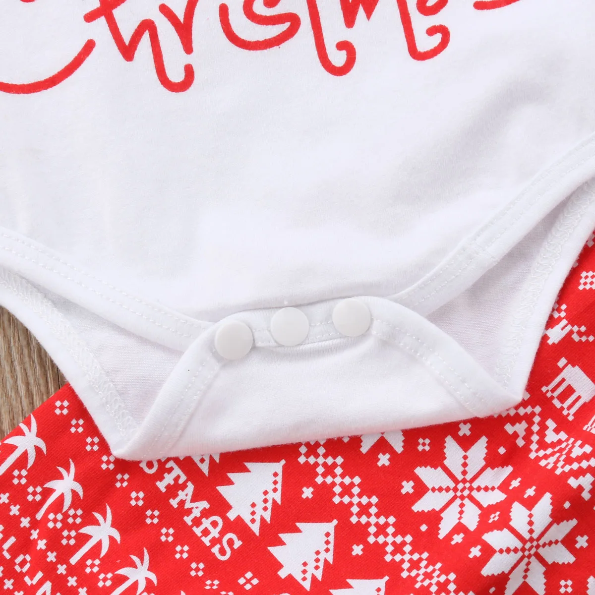 3PCS Set My First Christmas Newborn Baby Boy Girl Cotton Romper Tops+Long Pant Hat Outfits Xmas Clothes | Детская одежда и обувь