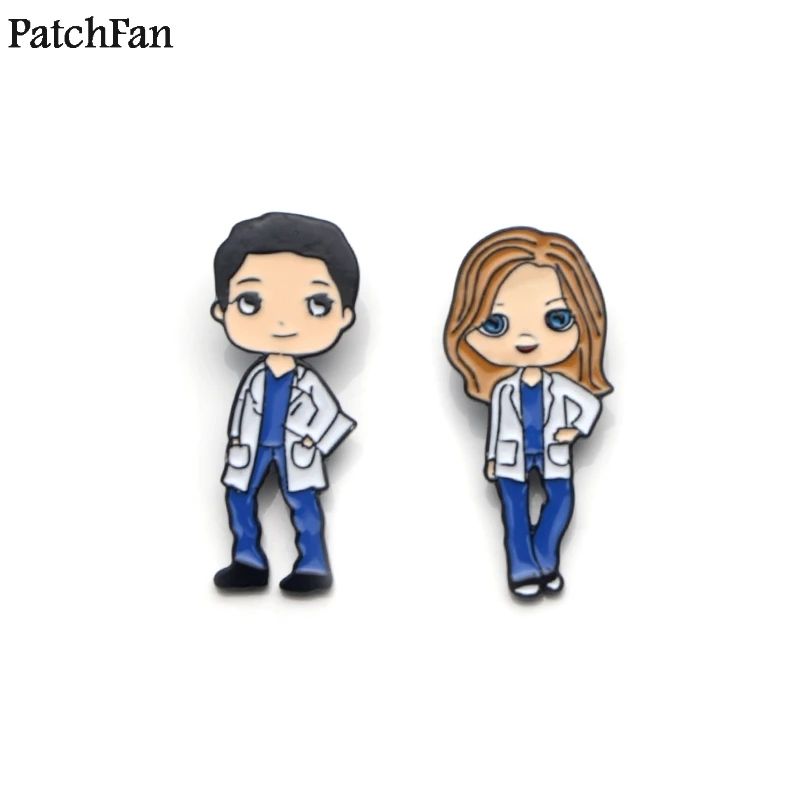 Patchfan Анатомия страсти цинка со смешными героями из мультфильмов шпильки рюкзак