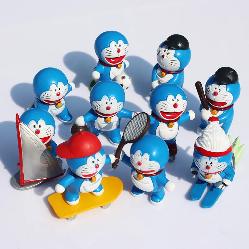 

Фигурки Doraemon, Спортивное Движение, 10 шт., 5 см, прибл. ОПП, спортивные фигурки