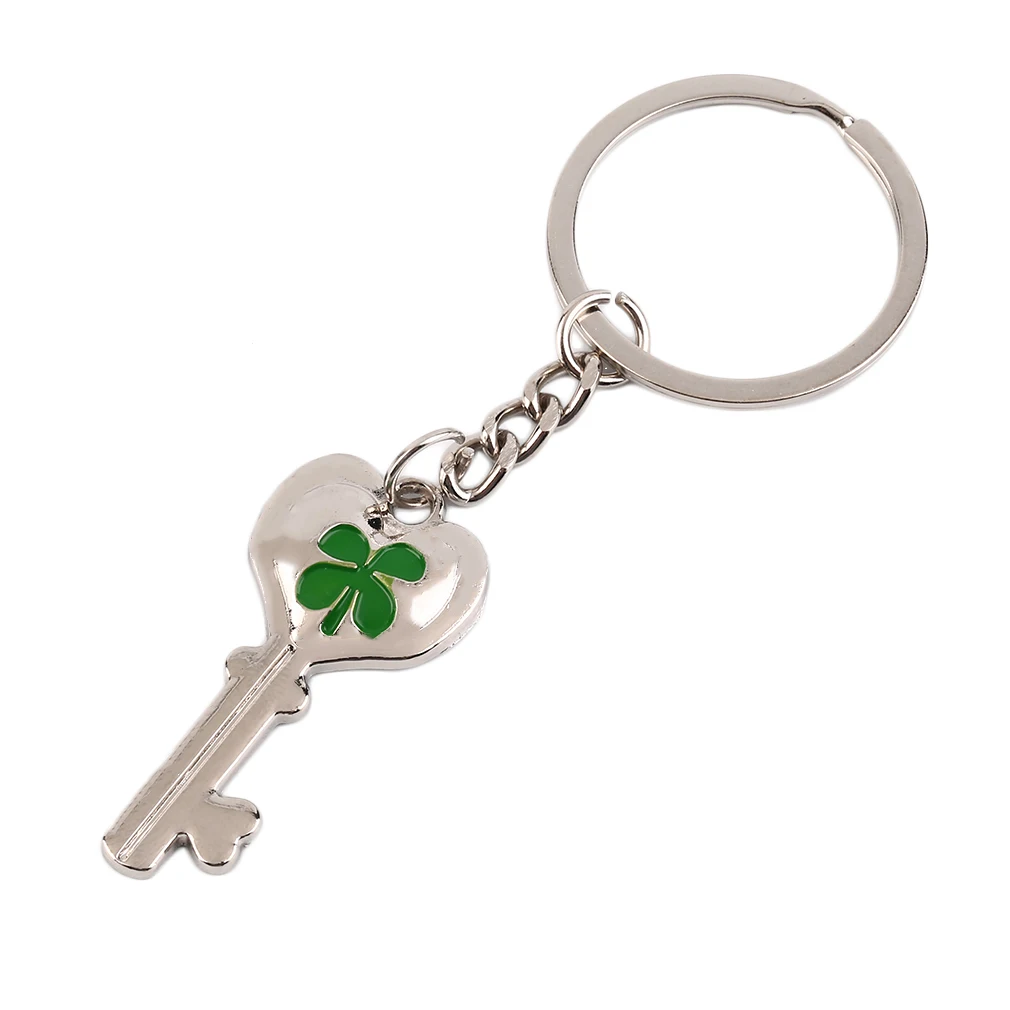 2 шт влюбленные пары четыре листа растение форма Клевера Металлический брелок