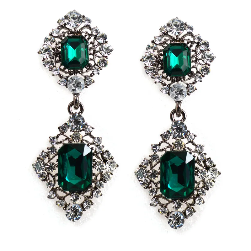 Женские серьги капельки с кристаллами 1 пара|dangle earrings|earrings danglesilver earrings dangle |