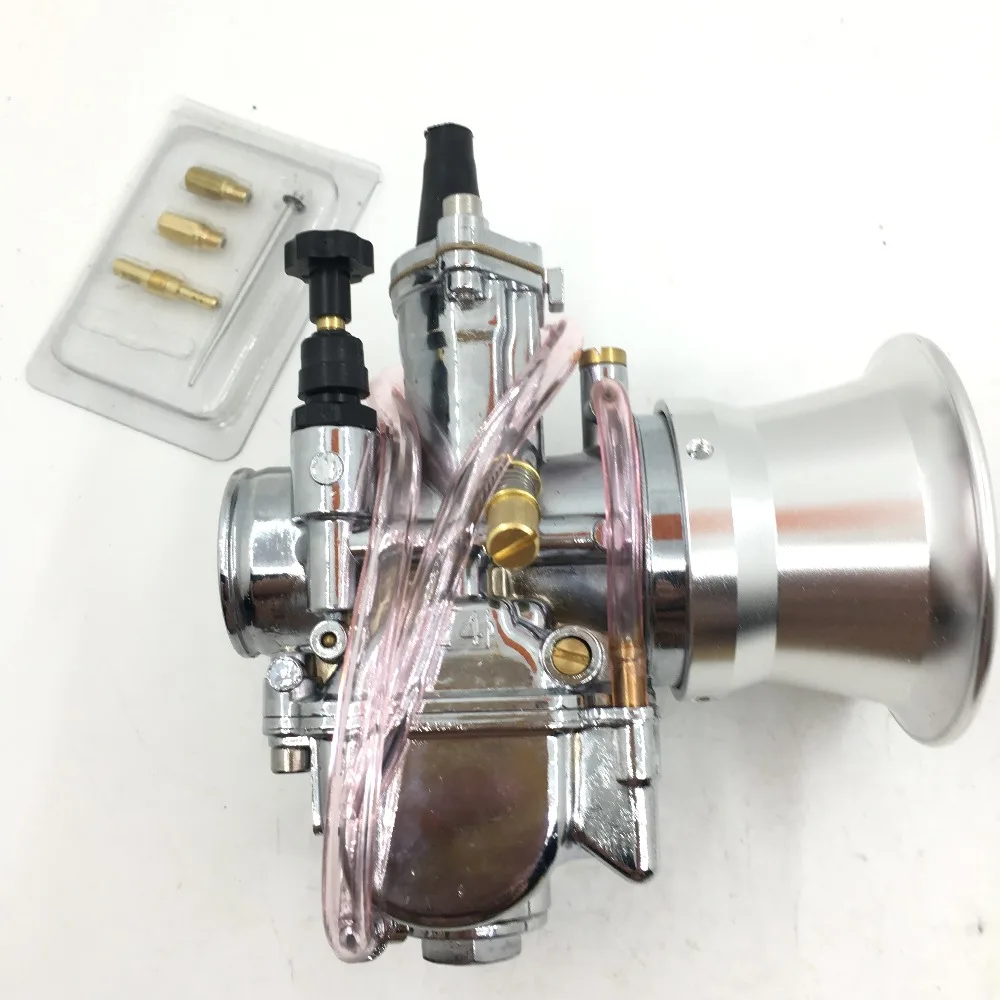 Карбюратор keihin для тюнинга PWK 24 мм КАРБЮРАТОР chrome Edition + Power jet jets stack rep подходит Honda