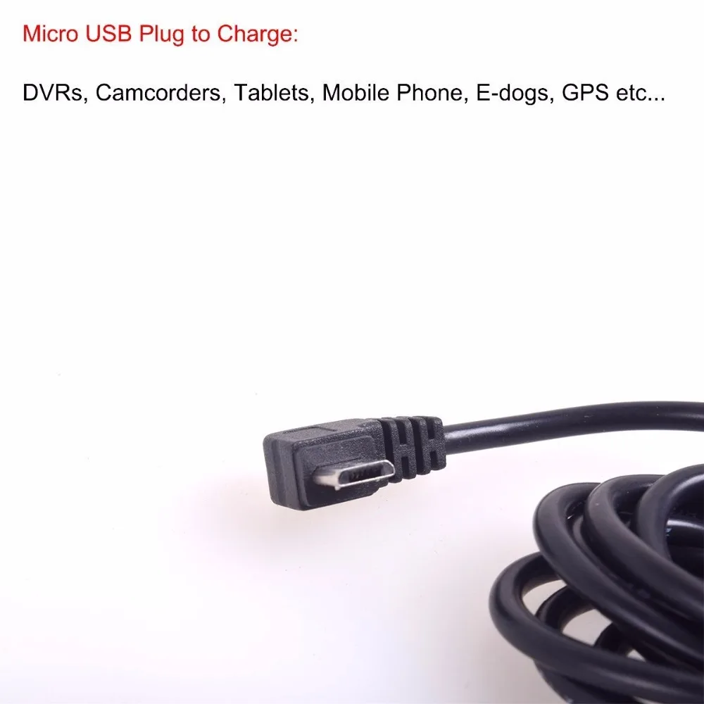 Автомобильный зарядный кабель OBDII 10 шт. адаптер питания Micro USB 16 контактов разъем