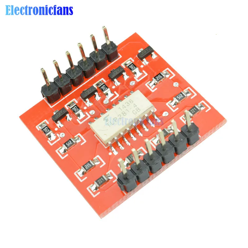 4 канальный оптоизолятор TLP281 IC модуль высокий и низкий уровень оптрон