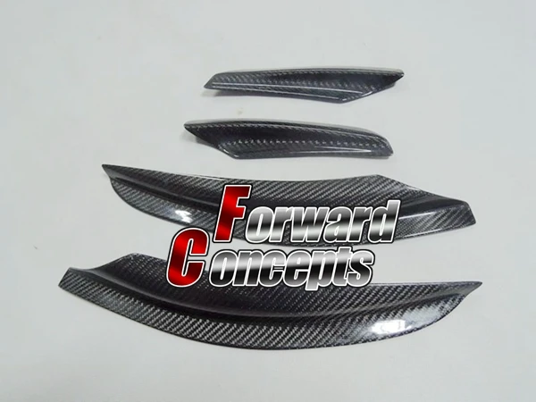 4 шт. передний бампер для углеродного волокна 2008 2017 Lancer Evolution EVO 10 X Varis Style|canard