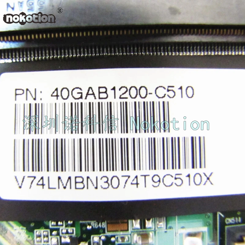 

NOKOTION Laptop Motherboard For Gateway MX3417 MT3420 MT3422 40GAB1200-C510 NF-G6100-N-A2 DDR2 Main board Free CPU