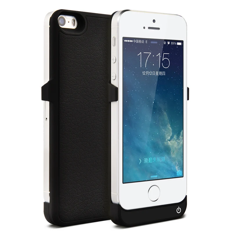 Goestime футляр новое поступление! Iphone5s питания чехол внешняя батарея резервного