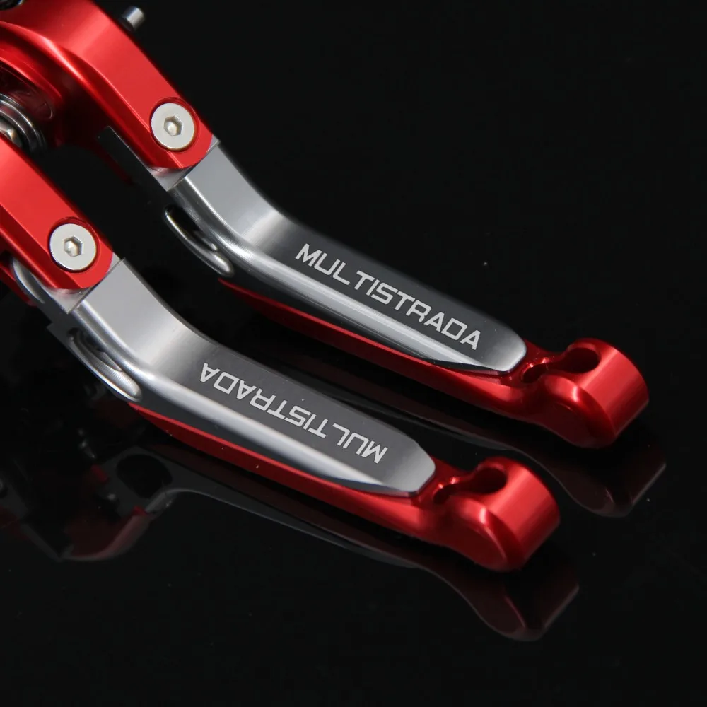 Рычаги тормозной муфты RiderJacky LOGO MULTISTRADA для мотоцикла с ЧПУ Ducati 1200/1260/S/GT 2010 2018 2017