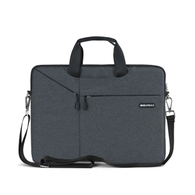 Black Gearmax новая сумка для ноутбука xiaomi mi notebook air 12,5, наплечный чехол для ноутбука xiaomi air 13, рукав для ноутбука 1" 13,3" для мужчин - Цвет: Black