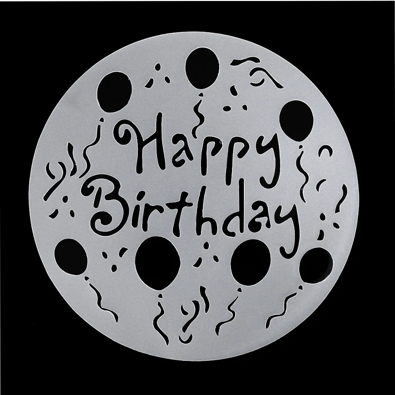 4 шт. форма для распыления тортов круглые трафареты цветов сердец шаблон