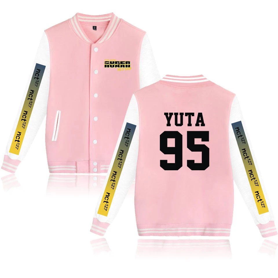 

We are super human 2019 single breasted Baseball Jacket V-neck long sleeve fashion women men