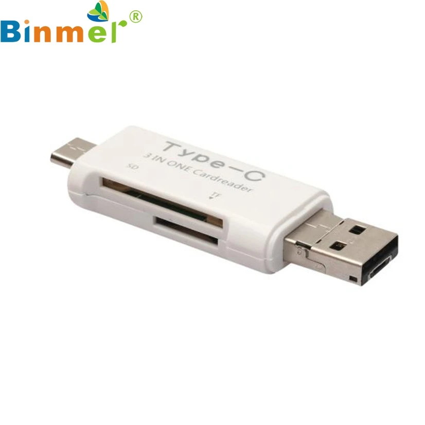Заводская цена Лидер продаж 3 в 1 Type C Micro USB OTG TF SD MS кардридер адаптер для Macbook