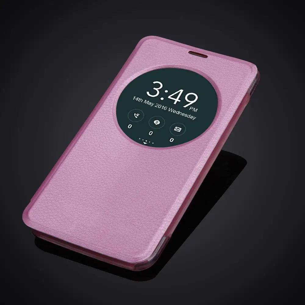 Smart Sleep Quick Circle Window View Shell для Asus ZenFone 2 Laser ZE551KL ZE550KL 5,5 ''кожаный чехол с откидной крышкой