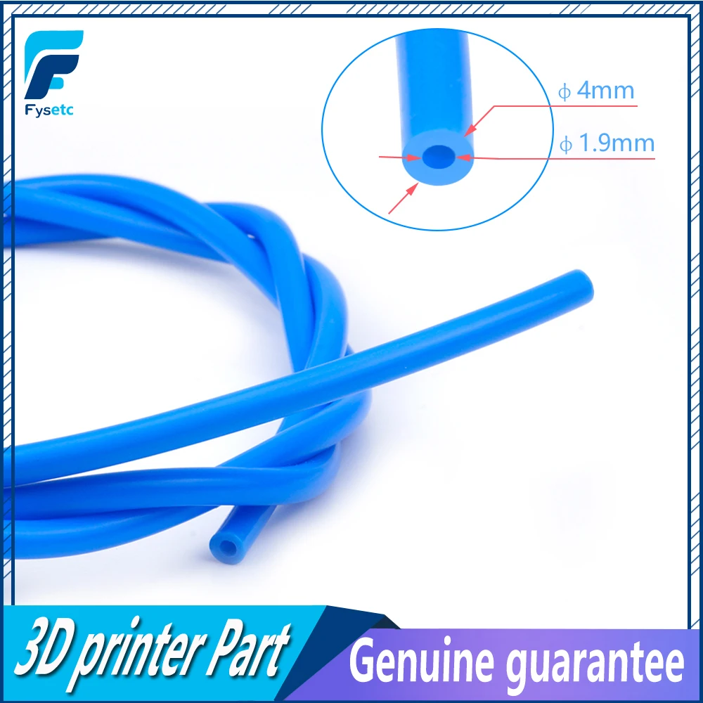 

1 Meter PTFE Tube Teflonto TL-Feeder Rostock Bowden Extruder 1.75mm Filament ID 1.9mm OD 4mm Cloned Capricornus Tube