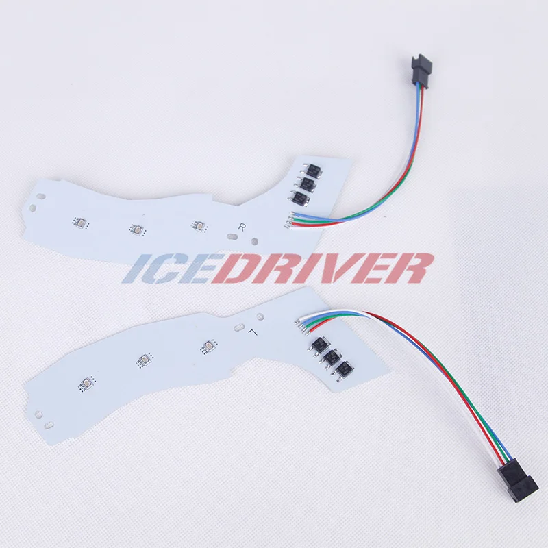 Icedriver для Honda Civic DRL RGB многоцветный светодиодный щит десятое поколение дневных ходовых огней красный синий Демон освещение для глаз лампа - Цвет: RGB DRL